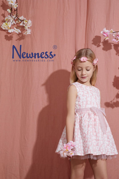Vestido rosa  con tull ceremonia niña grande 3-10 años jgv94703