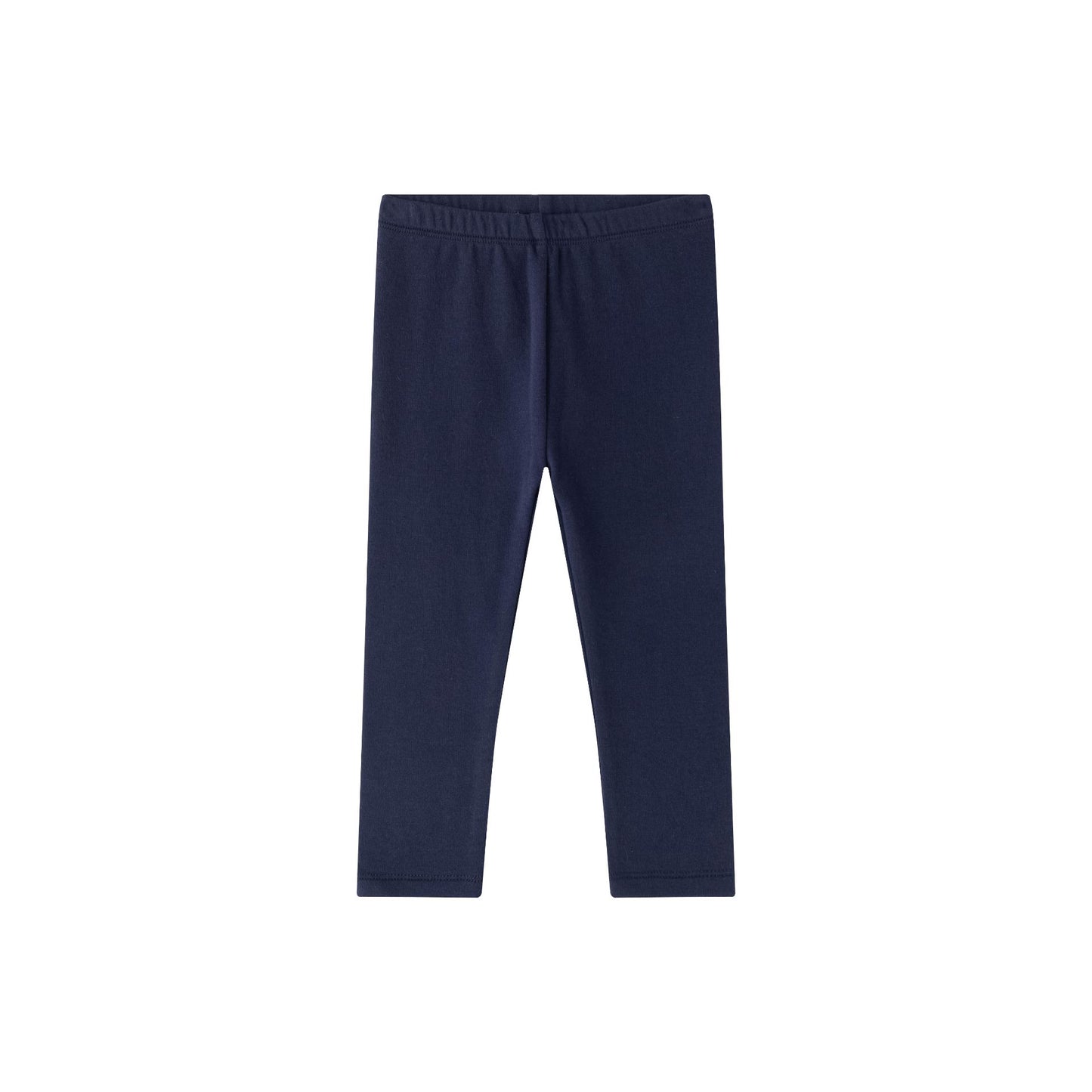 👶 Legging básico bebé niña azul marino felpa perchada | 6-24M - BGI64536