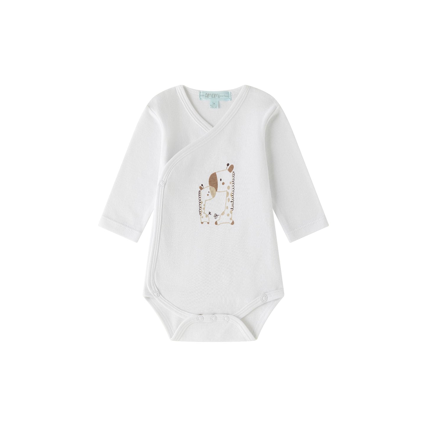 Pack 2 Bodies Bebé Manga Larga Estampados Jirafas y Palmeras 0-9 meses