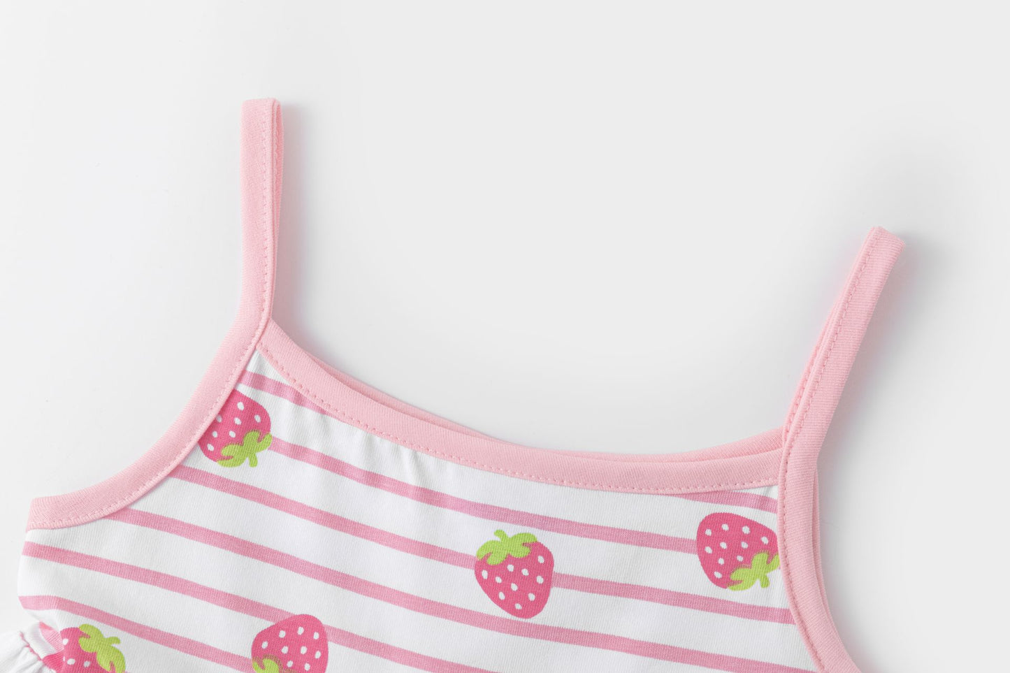 Vestido bebe de tirantes con estampado de fresas 6-24 meses