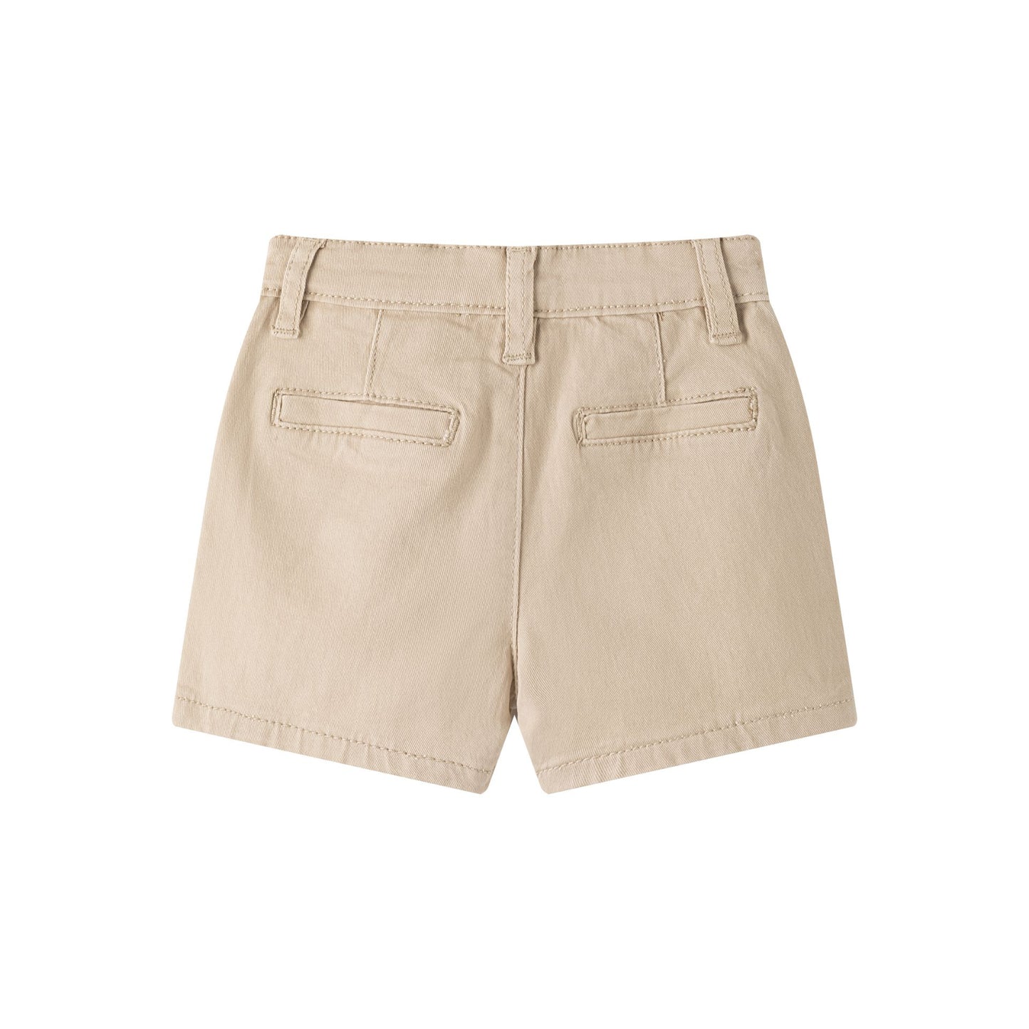 Bermuda vaquera de niño bebe, con dos bolsillos laterales y dos bolsillos de vivos en trasero de la prenda, color beige 6-24 meses
