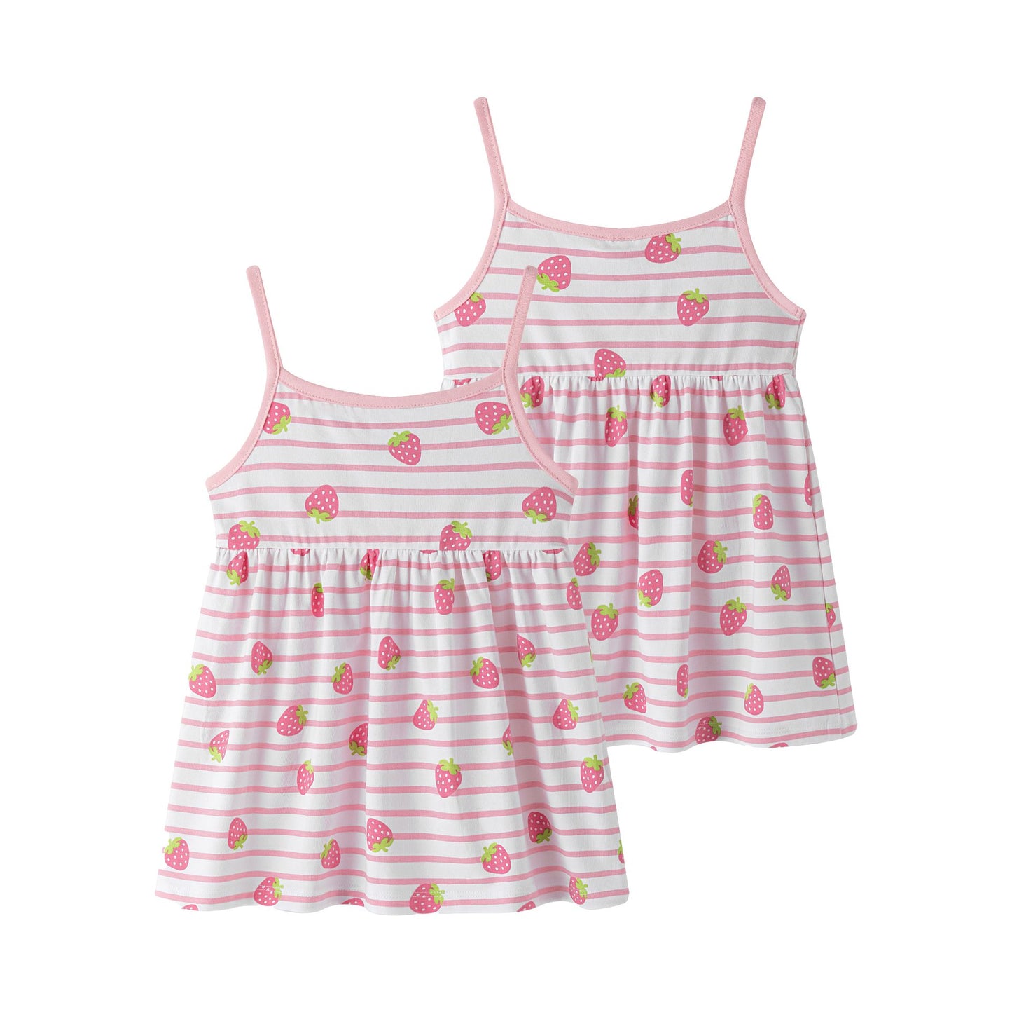 Vestido bebe de tirantes con estampado de fresas 6-24 meses