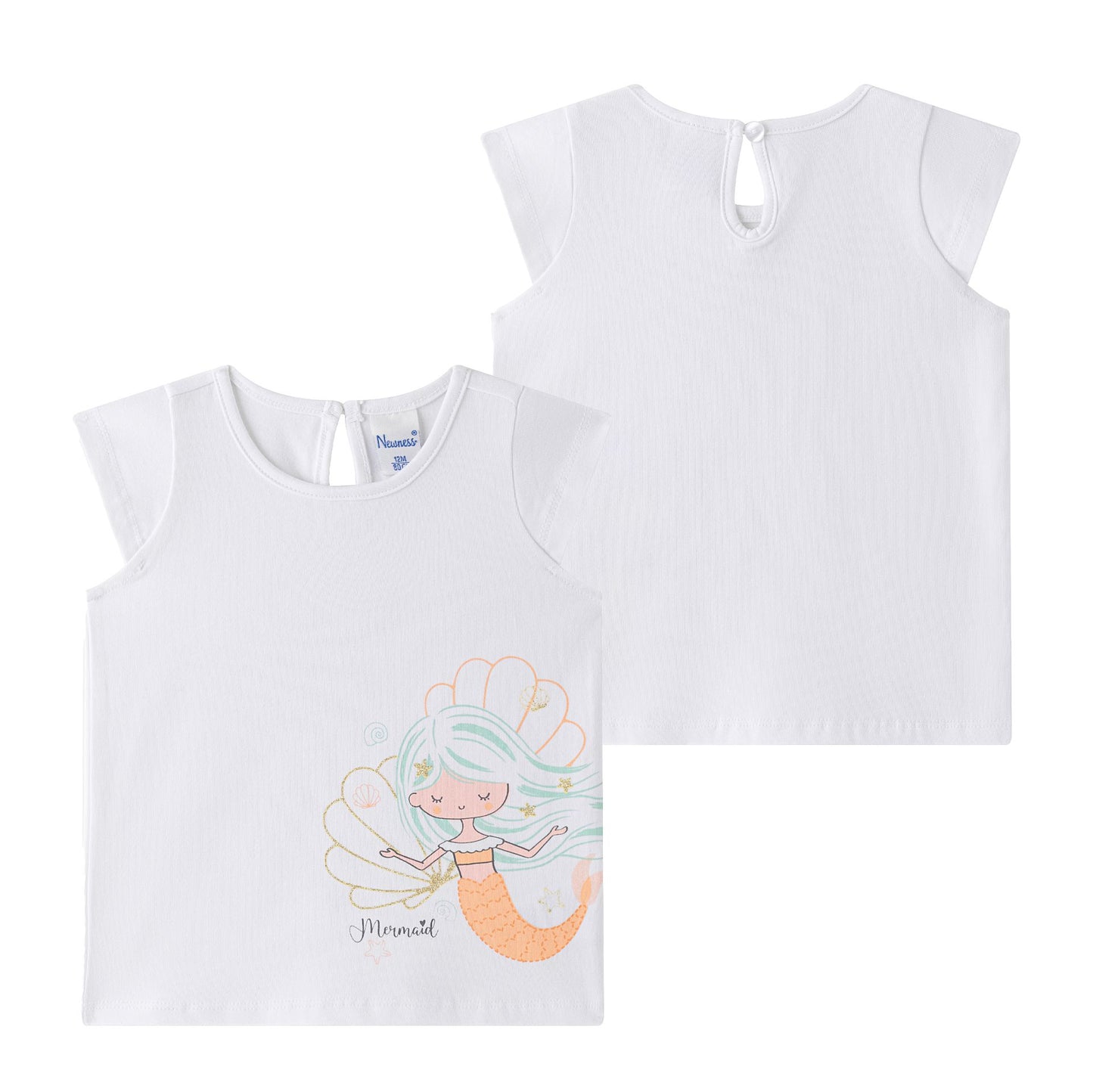 Camiseta bebe niña sirena 6-24 meses