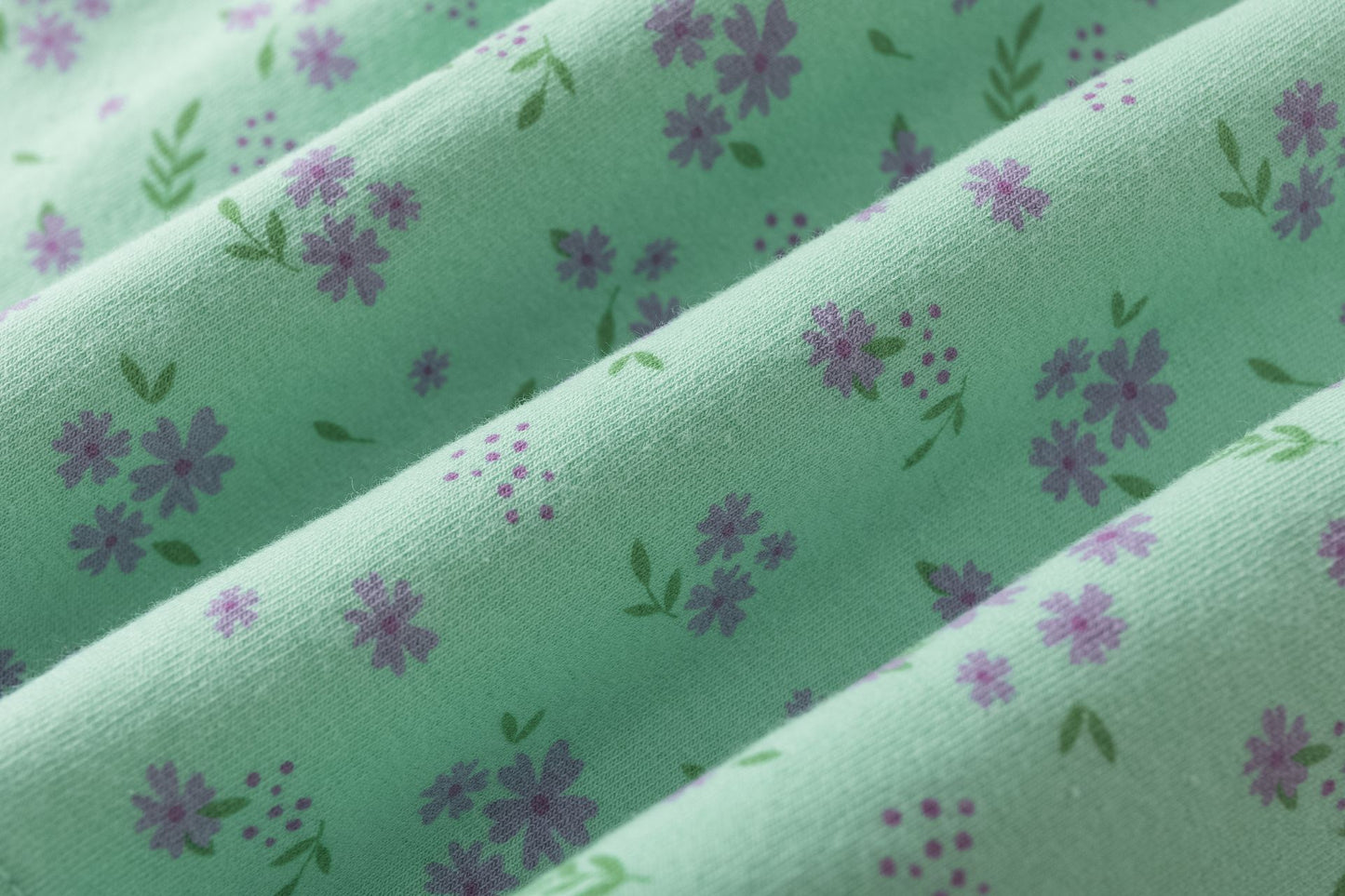 Vestido felpado bebé niña verde manga larga con frunce 🌿👶 - BGI65506