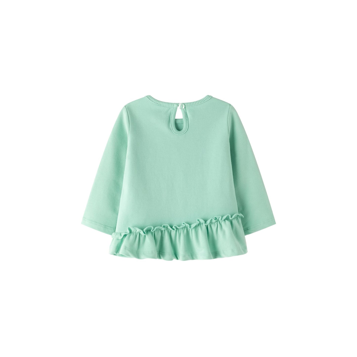 👶🌸 Conjunto bebé niña sudadera + jegging flores | Verde 6-24M - BGI65507
