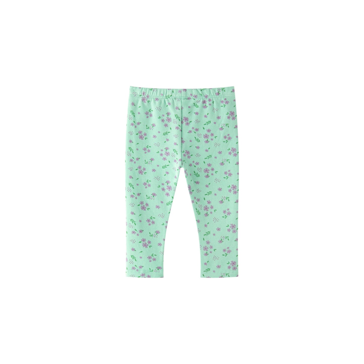 👶🌸 Conjunto bebé niña sudadera + jegging flores | Verde 6-24M - BGI65507