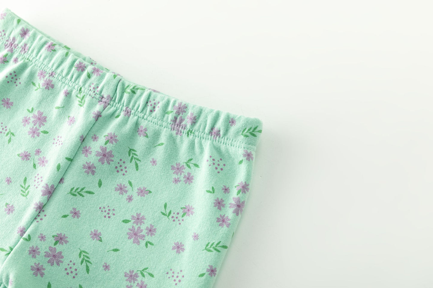 👶🌸 Conjunto bebé niña sudadera + jegging flores | Verde 6-24M - BGI65507