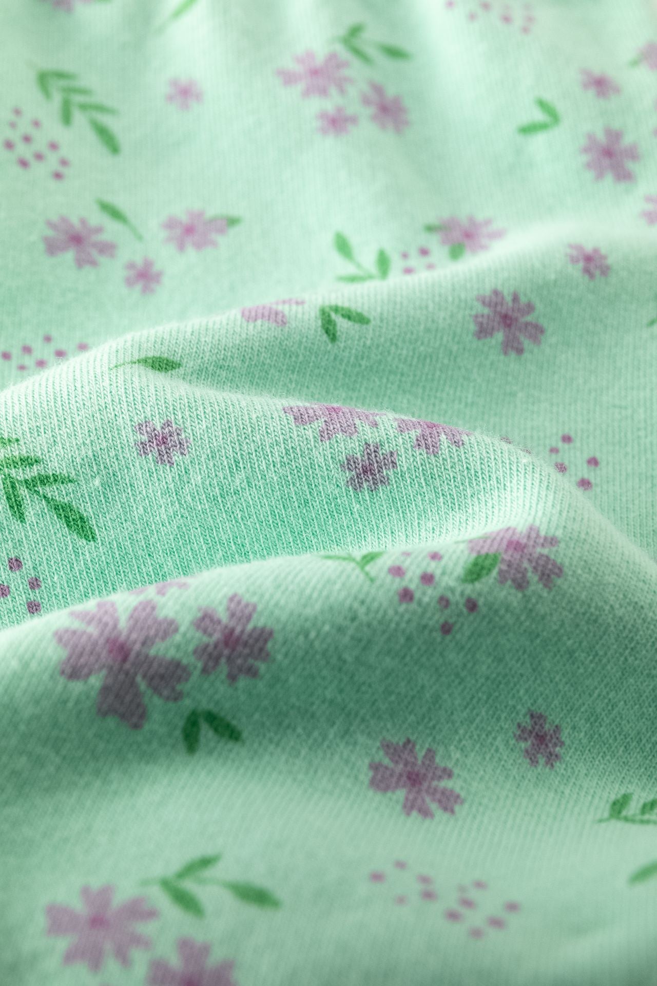 👶🌸 Conjunto bebé niña sudadera + jegging flores | Verde 6-24M - BGI65507