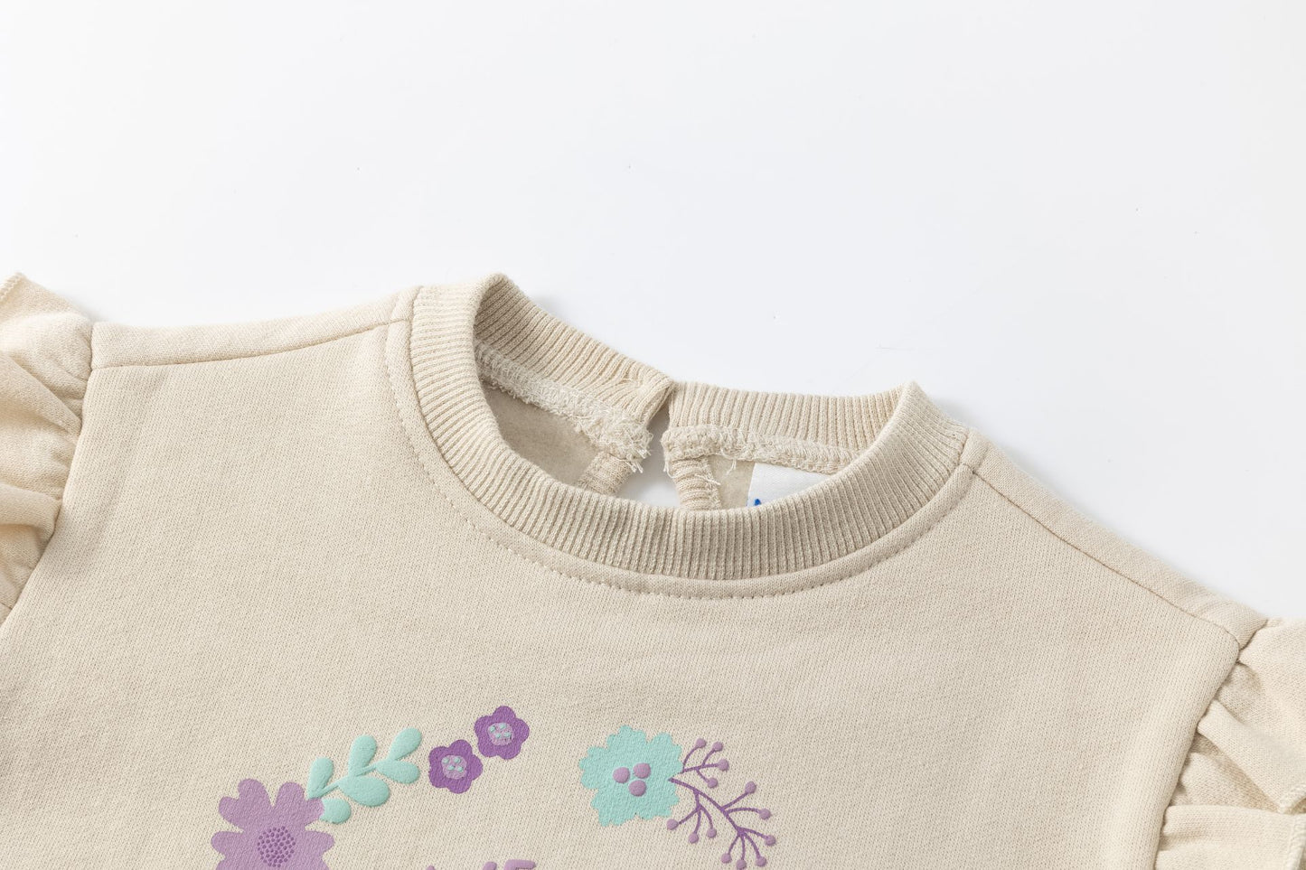 Conjunto jogging bebé niña flores en relieve 🌸💜- BGI65508