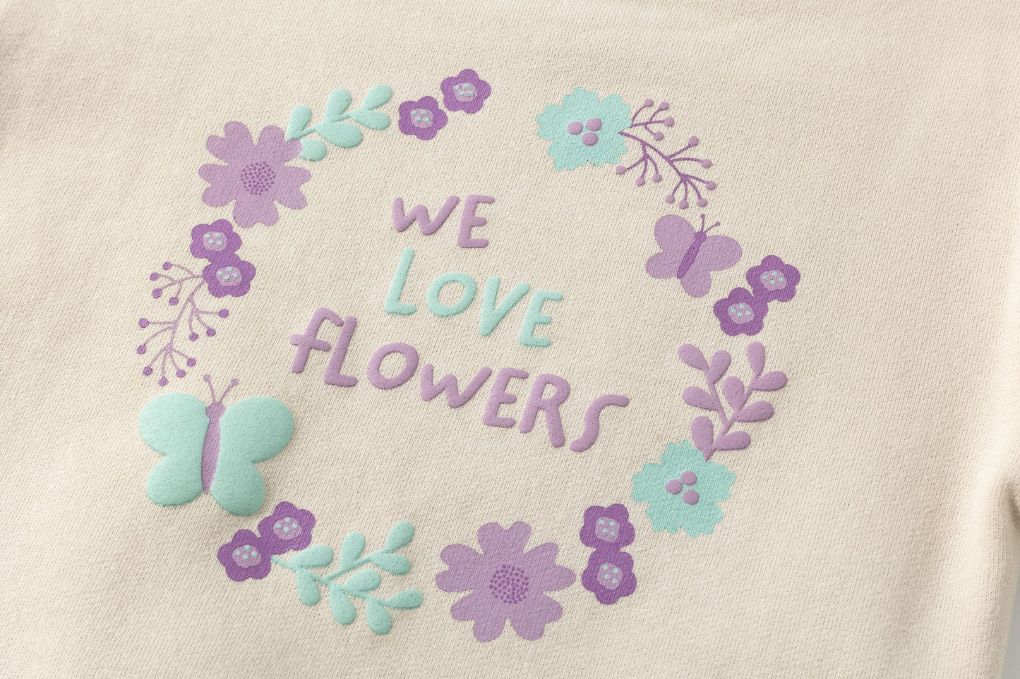 Conjunto jogging bebé niña flores en relieve 🌸💜- BGI65508