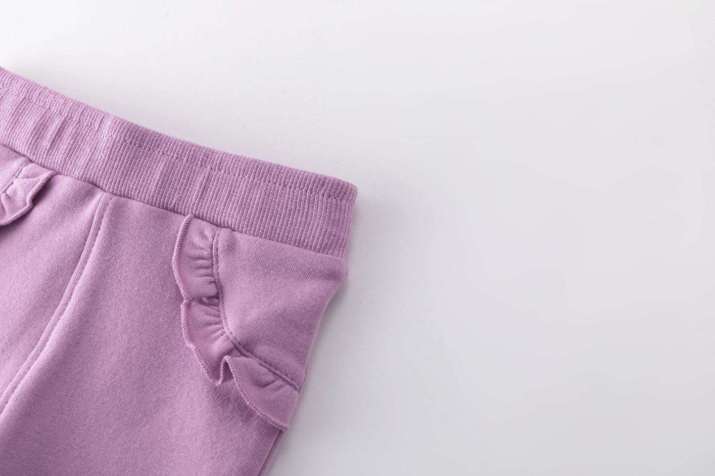 👶💜 Jegging bebé niña con flores bordadas y volantes | Morado 6-24M - BGI65512