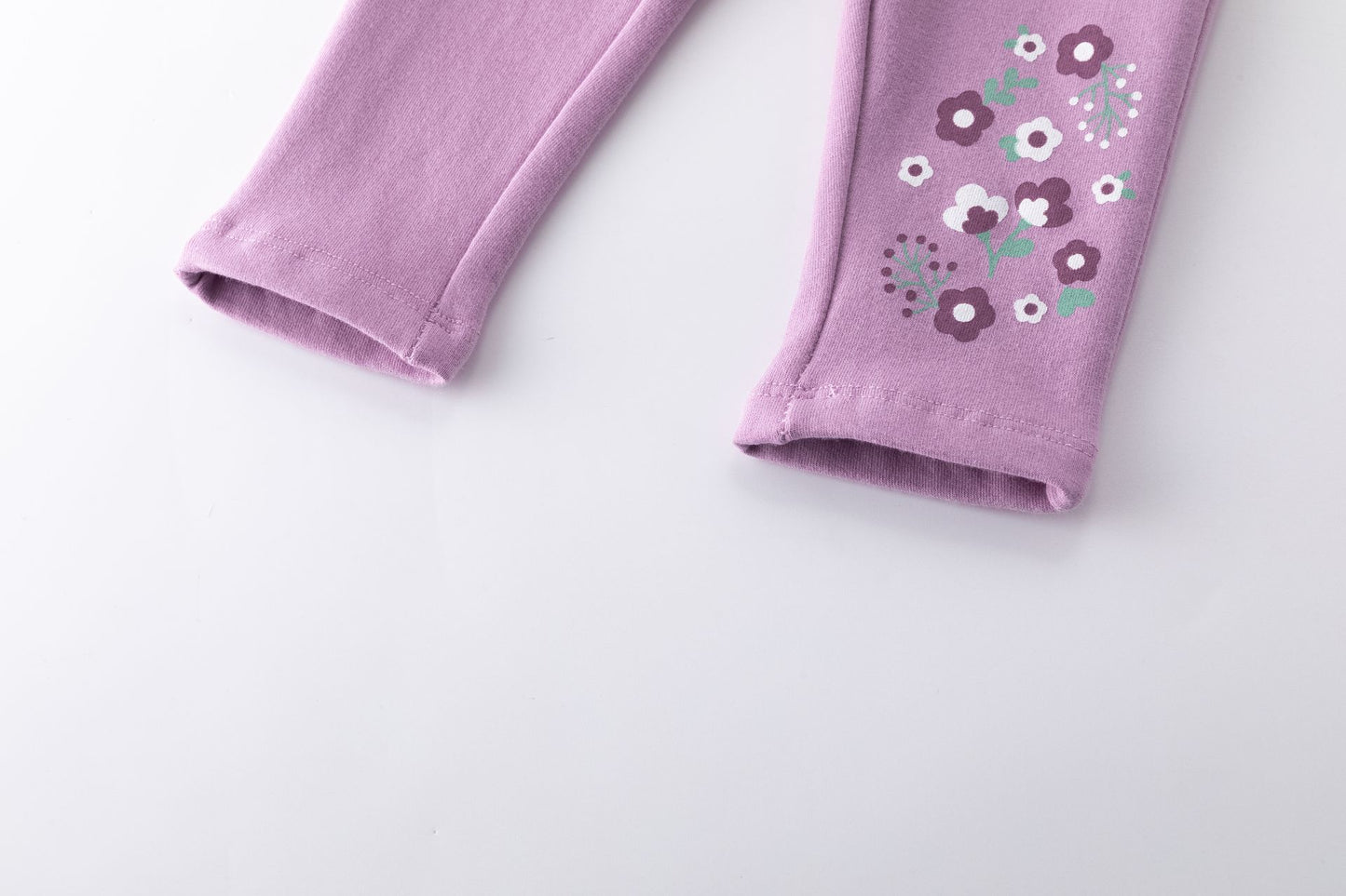 👶💜 Jegging bebé niña con flores bordadas y volantes | Morado 6-24M - BGI65512