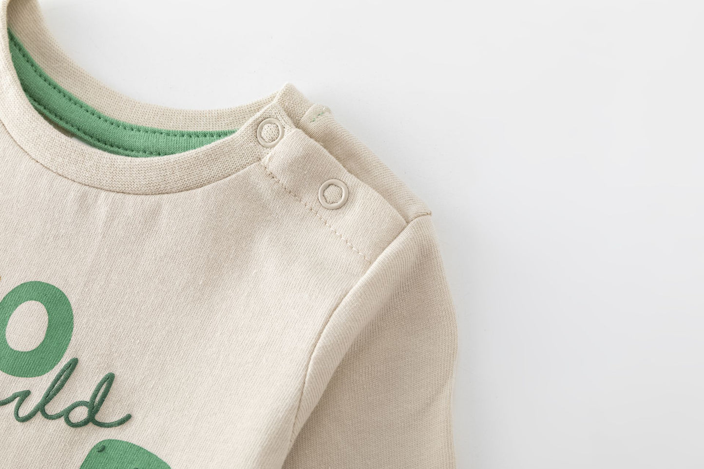 👶🦖 Camiseta bebé niño manga larga Dino | Color Camel 6-24M -BBI65006