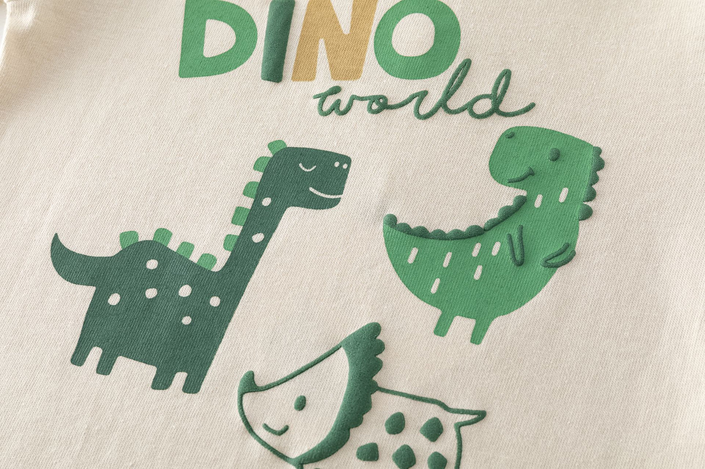 👶🦖 Camiseta bebé niño manga larga Dino | Color Camel 6-24M -BBI65006