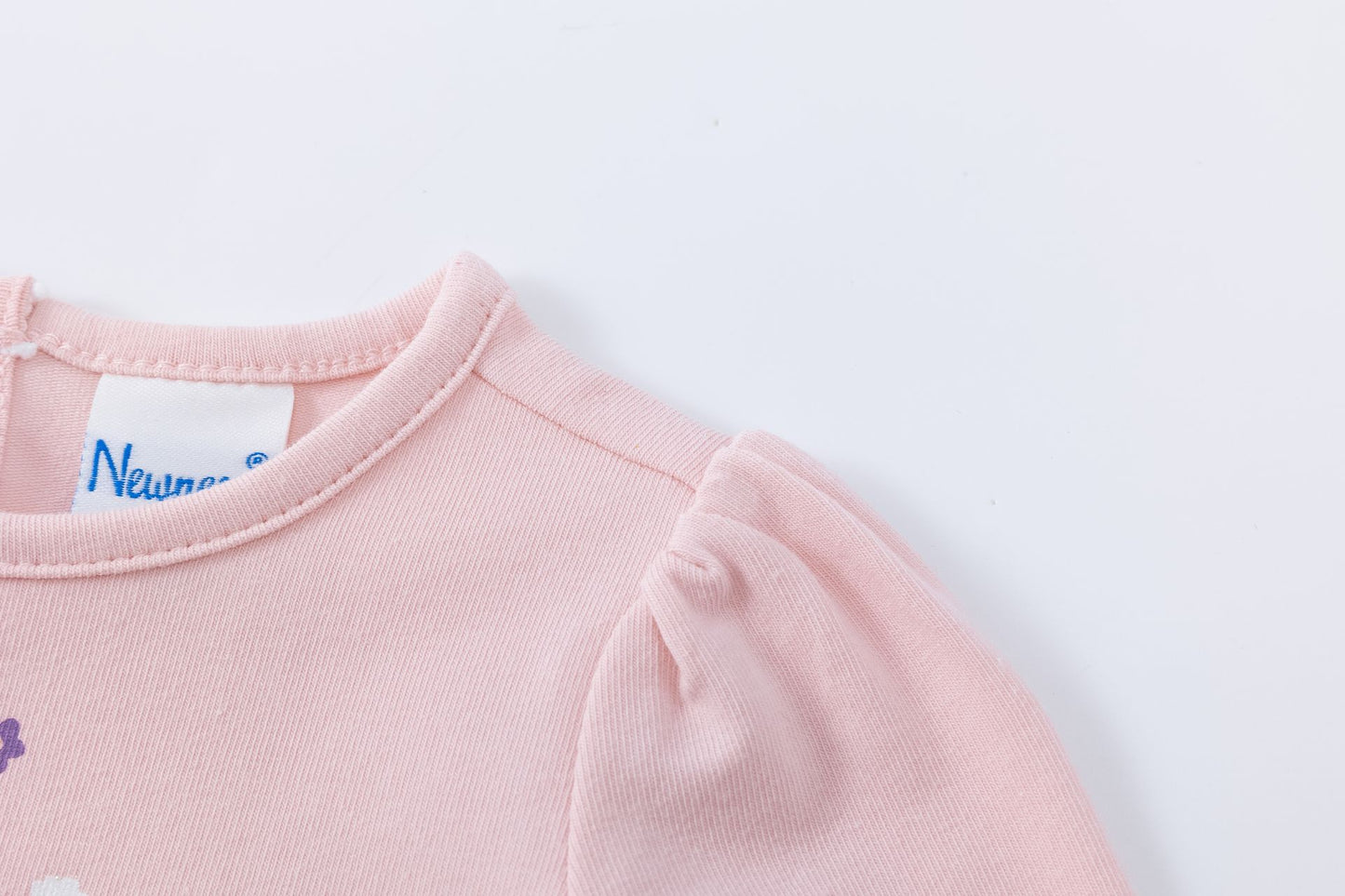 Camiseta bebé niña rosa manga larga con flores glitter y tul 🌸✨ - BGI65515