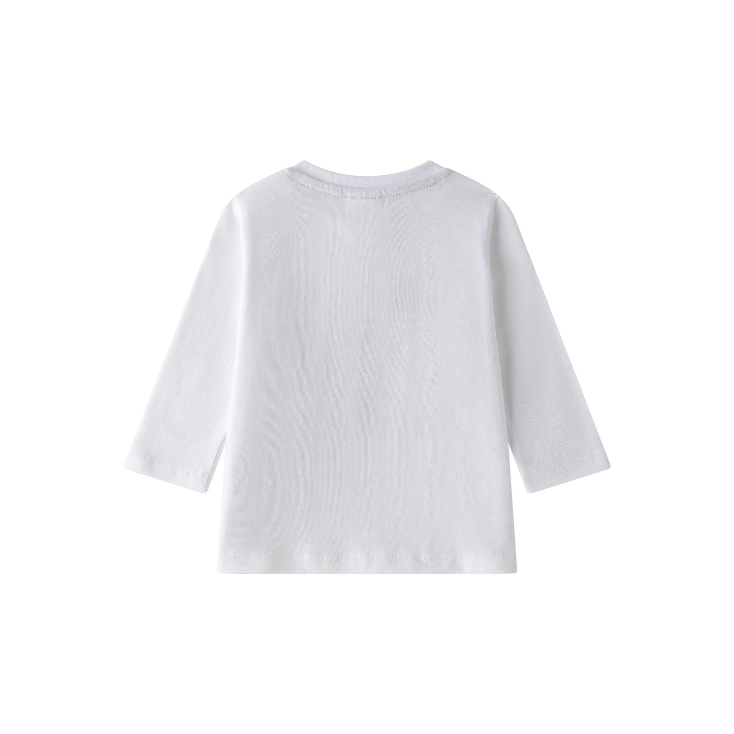 👶🦖 Camiseta bebé niño manga larga con dino | Blanco | 6-24M - BBI65008