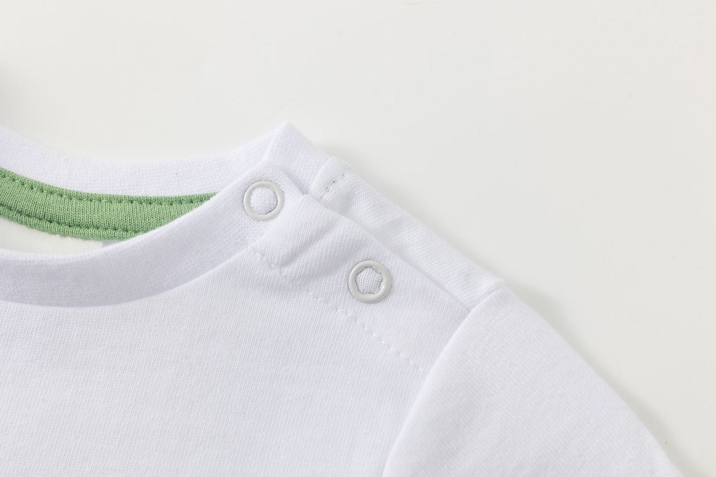 👶🦖 Camiseta bebé niño manga larga con dino | Blanco | 6-24M - BBI65008