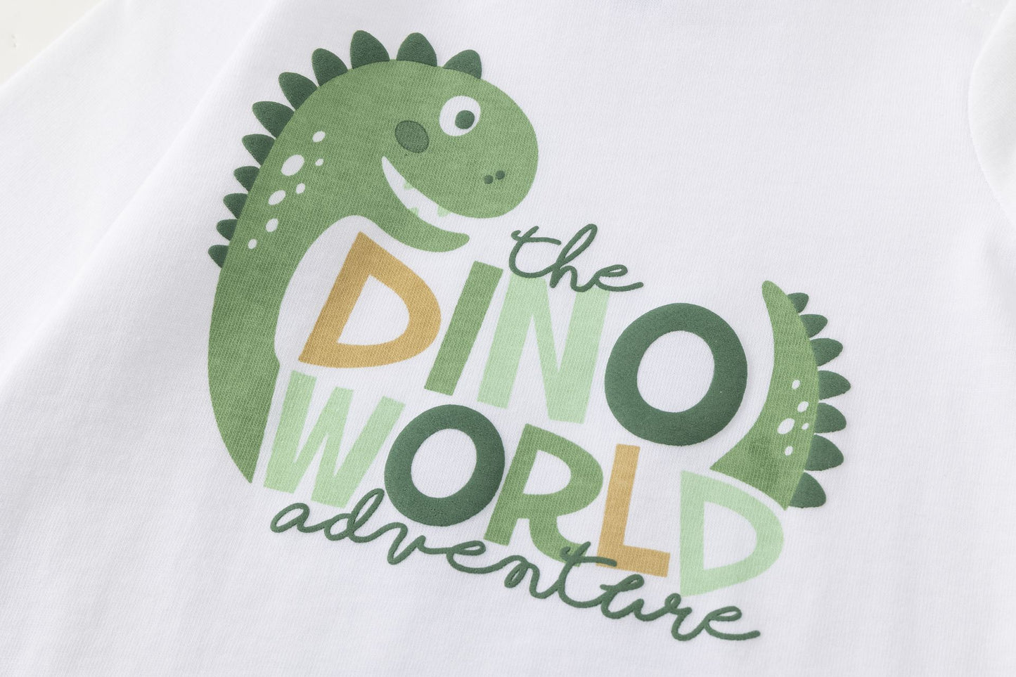 👶🦖 Camiseta bebé niño manga larga con dino | Blanco | 6-24M - BBI65008