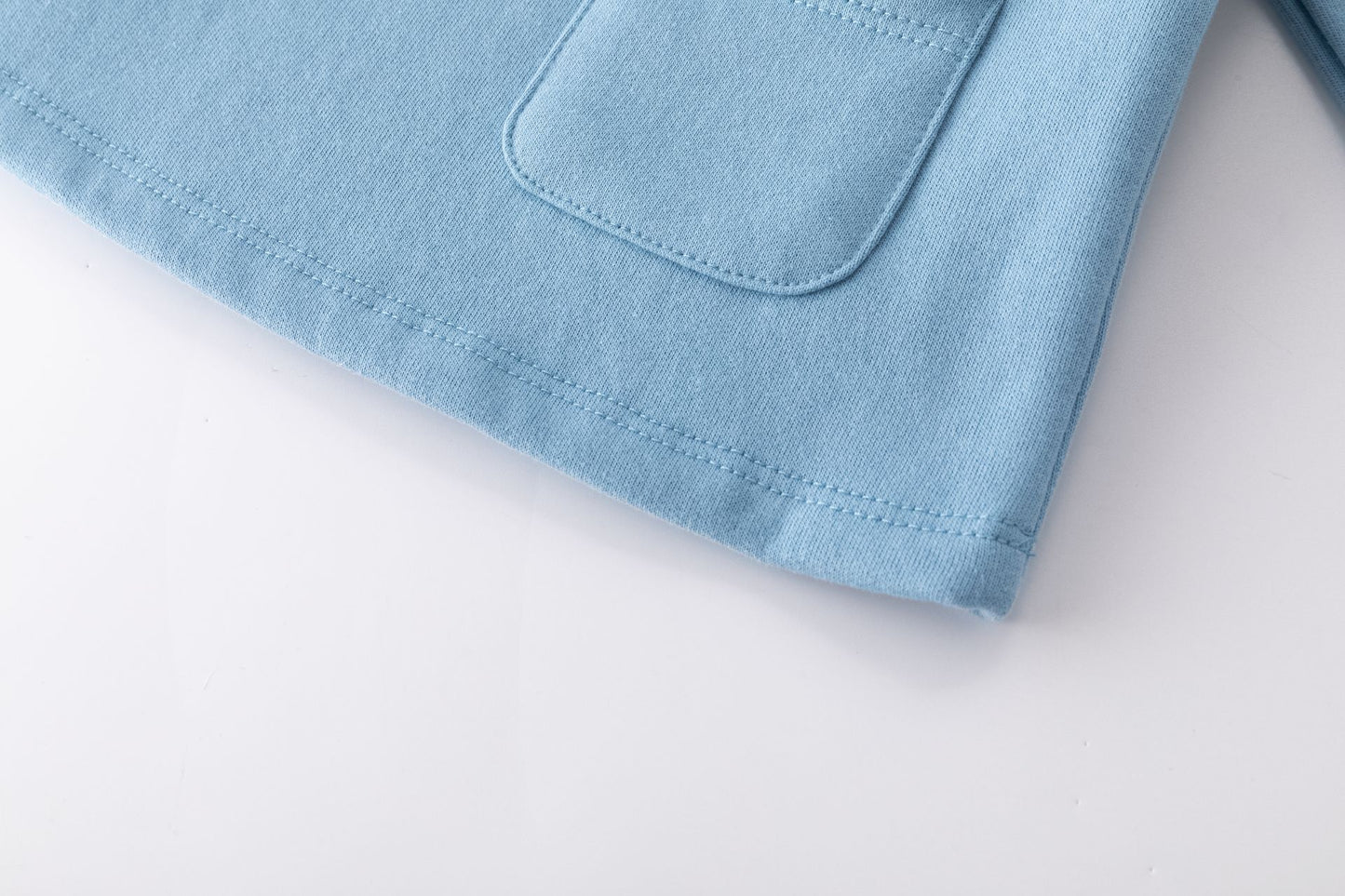 👶💙 Sudadera bebé niña con cuello de flores | Azul 6-24M - BGI65518