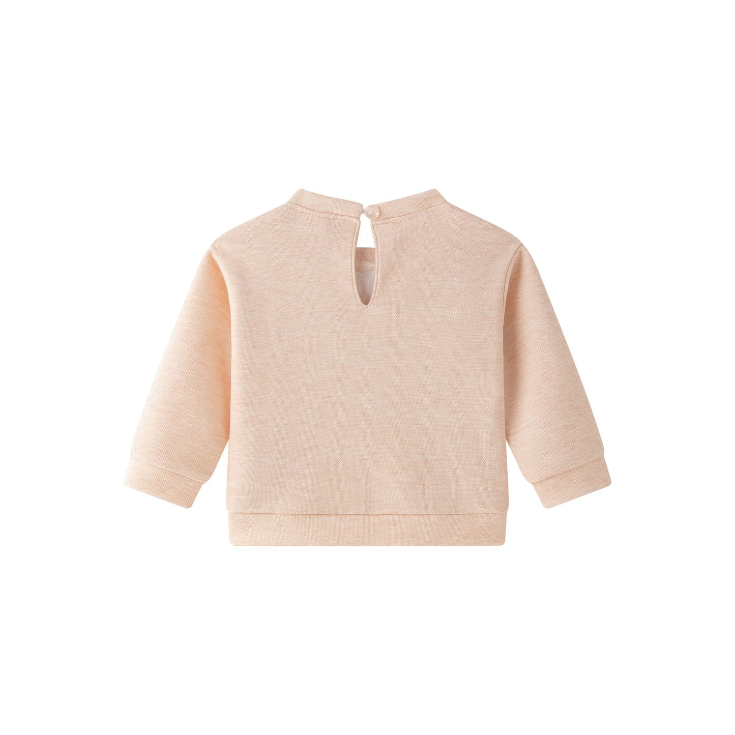 🌸 Sudadera bebé niña coral con volantes y flores | 6-24M - BGI65522