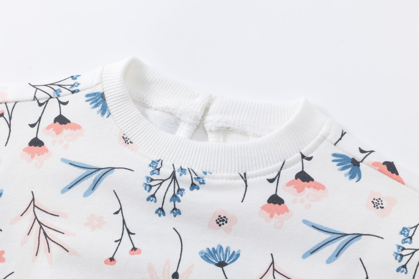 🌸 Sudadera bebé niña con mangas globo y volante floral | 6-24M- BGI65526