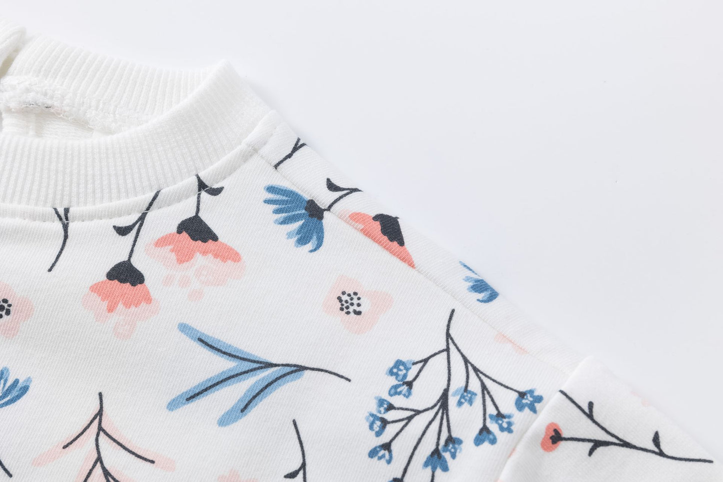 🌸 Sudadera bebé niña con mangas globo y volante floral | 6-24M- BGI65526