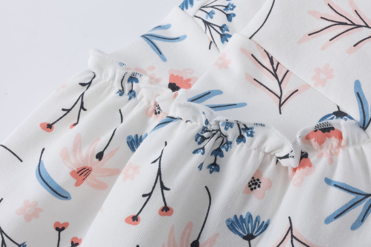 🌸 Sudadera bebé niña con mangas globo y volante floral | 6-24M- BGI65526