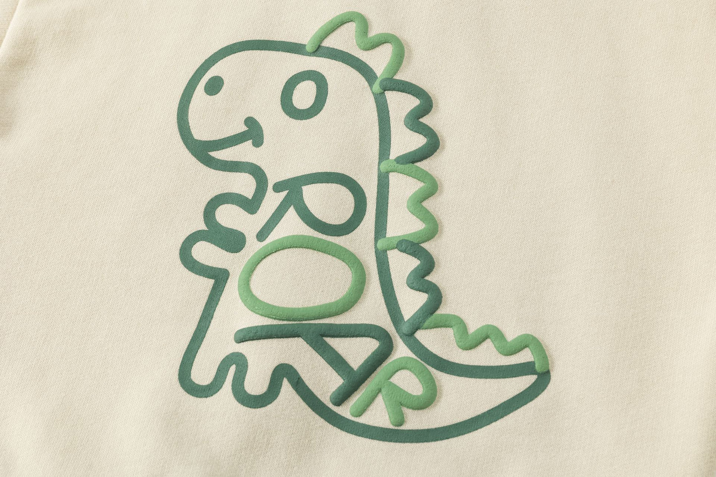 🦖👶 Conjunto bebé niño sudadera + pantalón dinos | Beige/Verde 6-24M -BBI65012