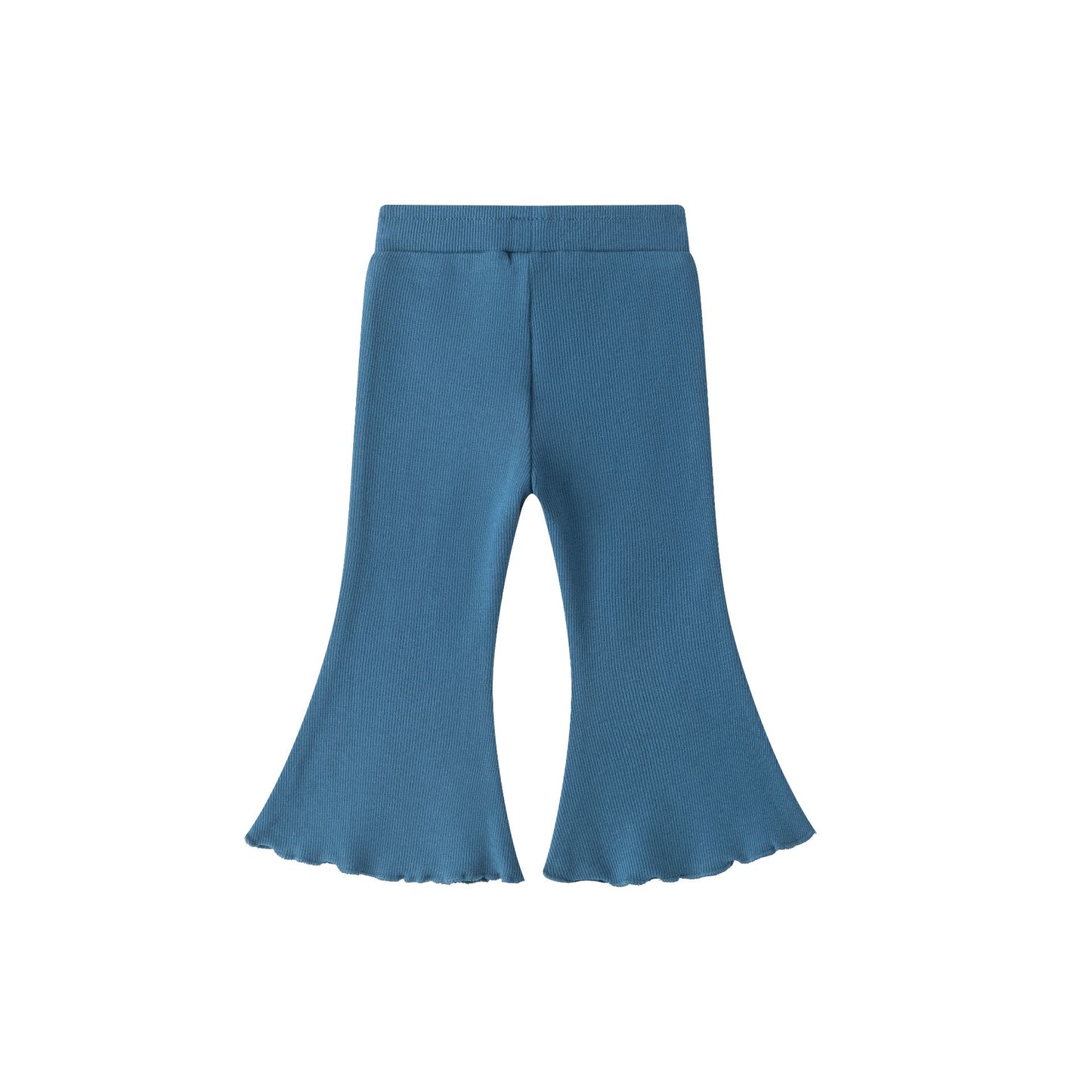 👖 Pantalón largo canalé azul bebé niño-niña con cintura elástica | 6-24M BGI65533