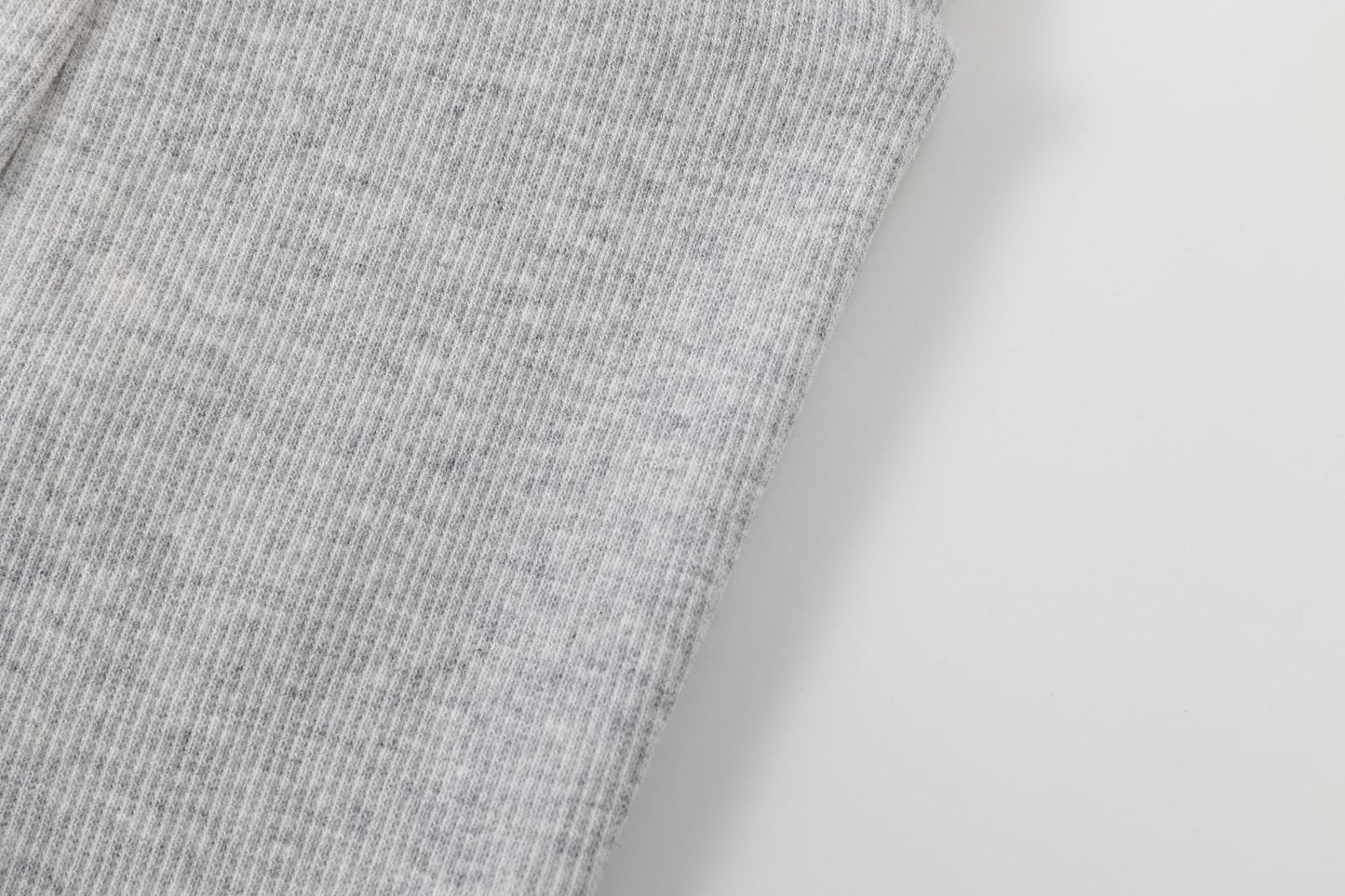 👶 Pantalón largo canalé gris bebé niño/niña con cintura elástica | 6-24M - BGI65534