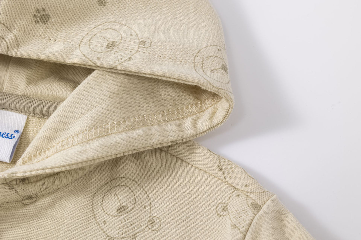 Chaqueta Bebé Niño con Capucha Camel y Bolsillos Osito (6-24M) 🐻🧡
