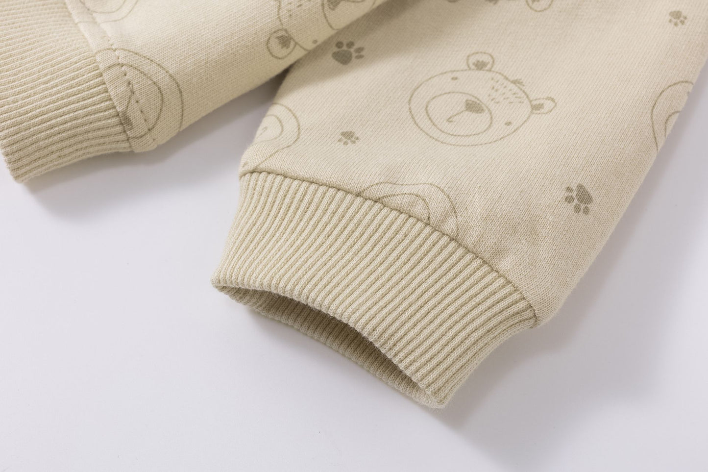 Chaqueta Bebé Niño con Capucha Camel y Bolsillos Osito (6-24M) 🐻🧡