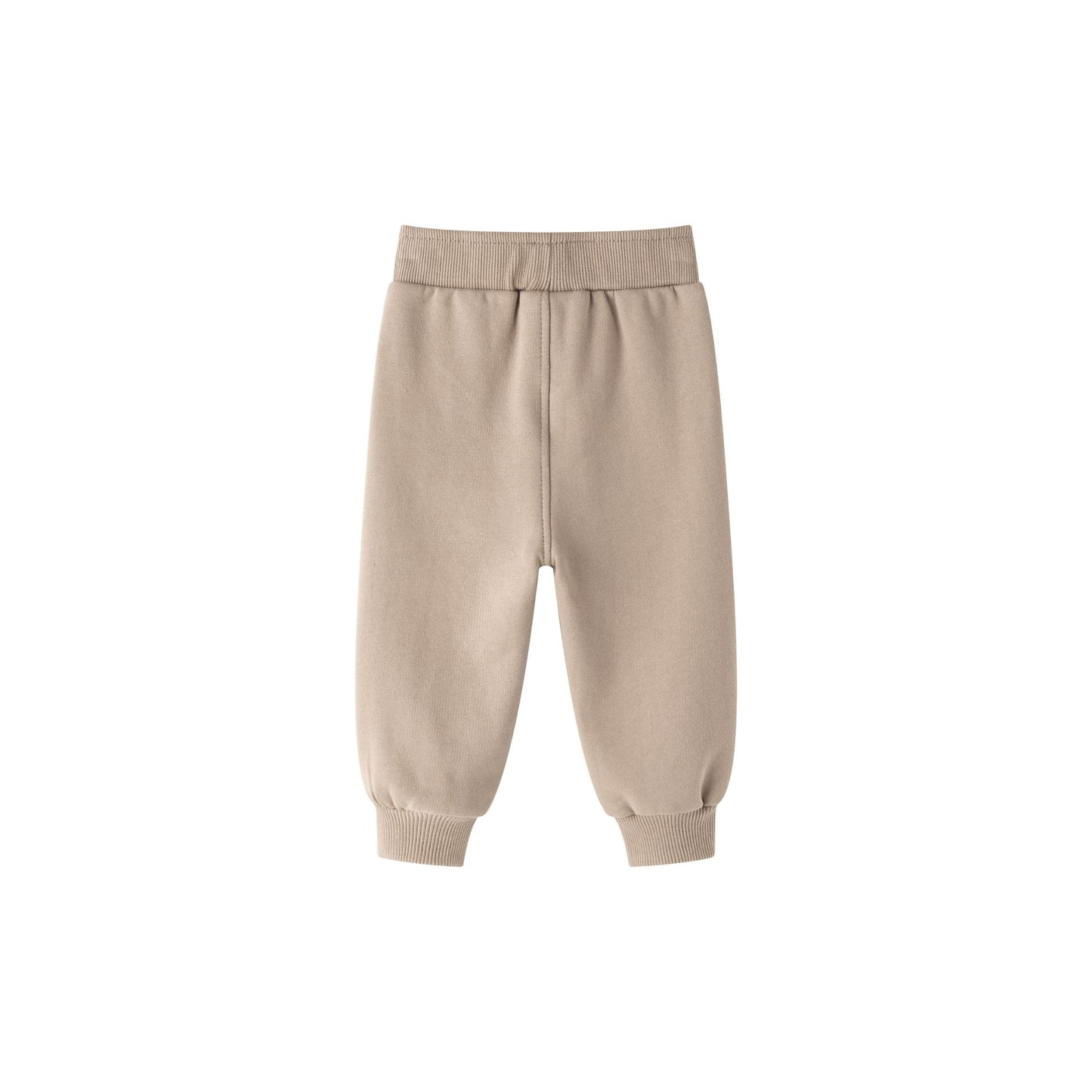 Pantalón Bebé Niño Felpa Perchado Camel con Bolsillo Canguro 🐻 | 6-24M BBI65021