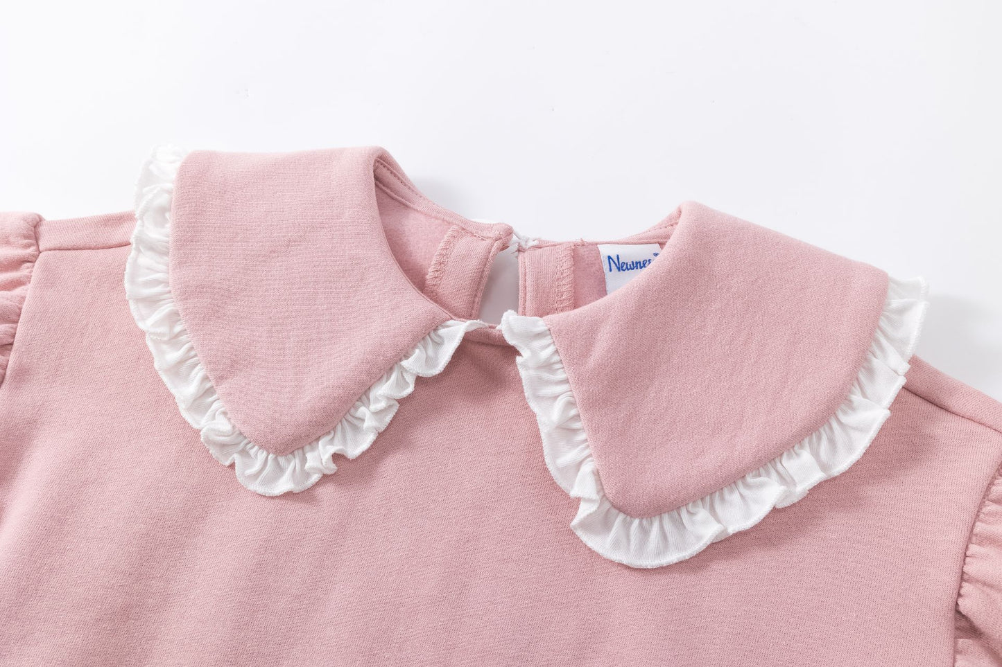 Sudadera Afelpada Niña – Cuello Peter Pan y Mangas Caídas (2-6 años) 🌸