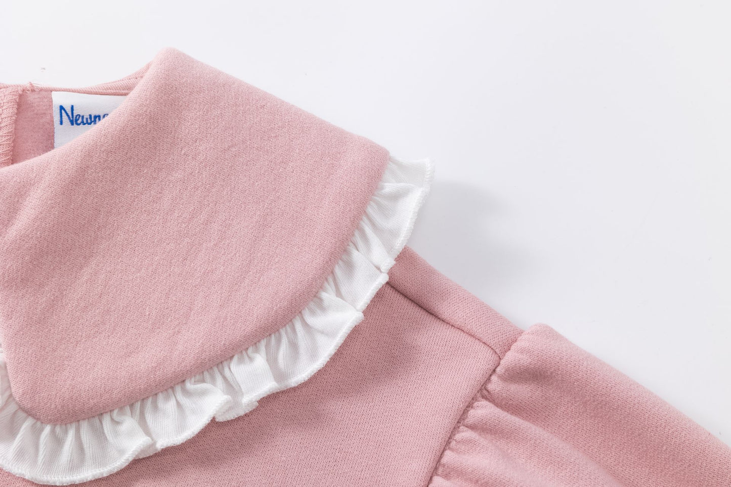 Sudadera Afelpada Niña – Cuello Peter Pan y Mangas Caídas (2-6 años) 🌸