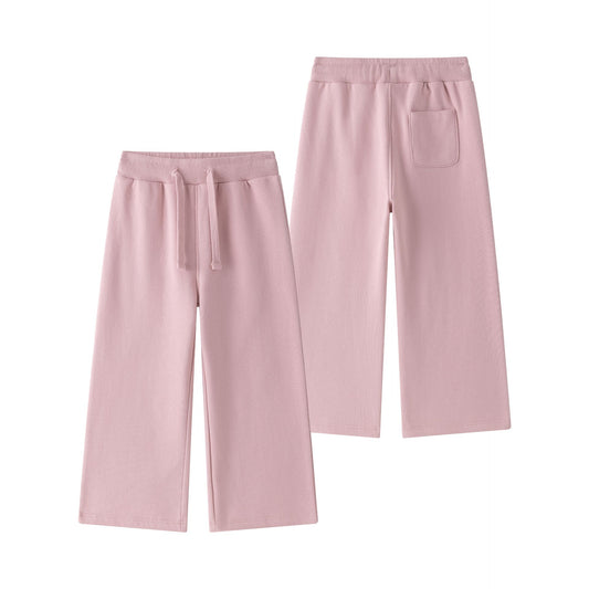 Pantalón Culotte afelpado rosa niña 2-6 años 🌸