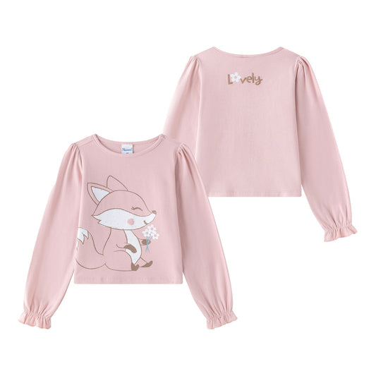 Camiseta Manga Larga Niña – Puños Elásticos y Detalles Divertidos (2-6 años) 🌸 JGI65757
