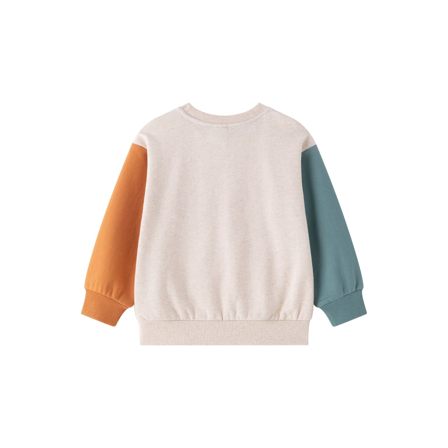 Sudadera niño felpa beige con gráfico de animal y bolsillo | 2-6 años