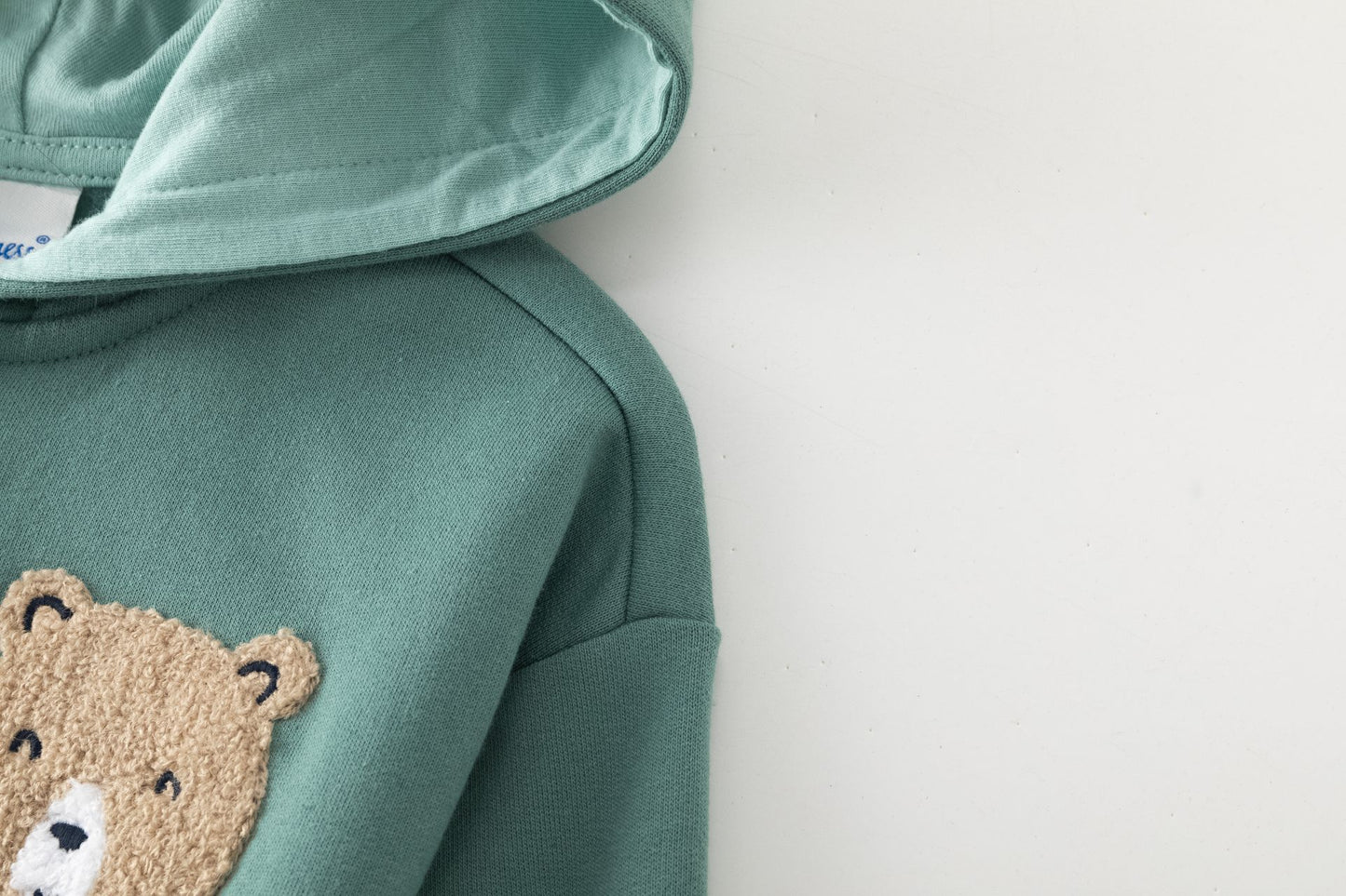 Conjunto bebé niño chaqueta con capucha y pantalón felpa verde | 2-6 años