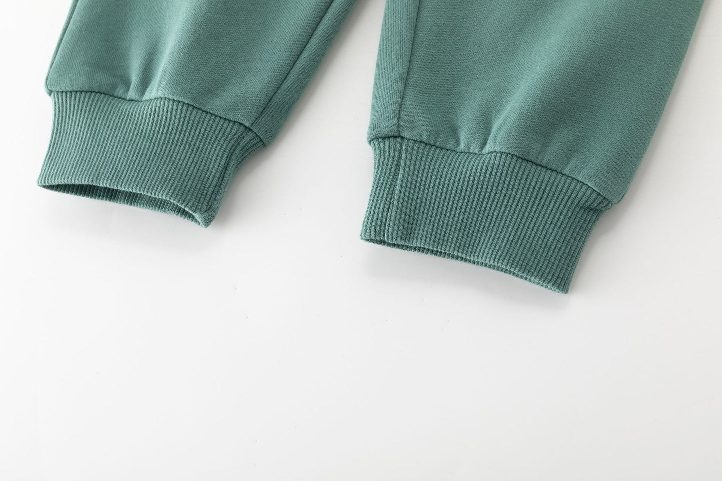 Conjunto bebé niño chaqueta con capucha y pantalón felpa verde | 2-6 años