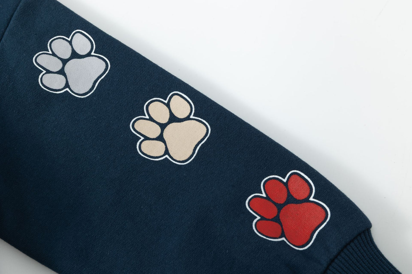 Conjunto bebé niño sudadera perrito y pantalón largo felpa perchada | Marino | 2-6 años