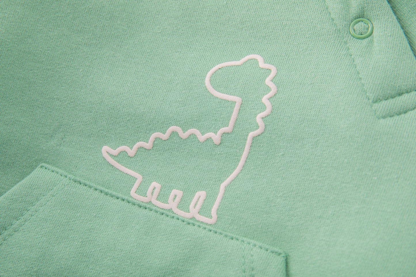 🦖 Sudadera bebé niño perchada con capucha Dino | Verde Claro 6-24M- BBI65000