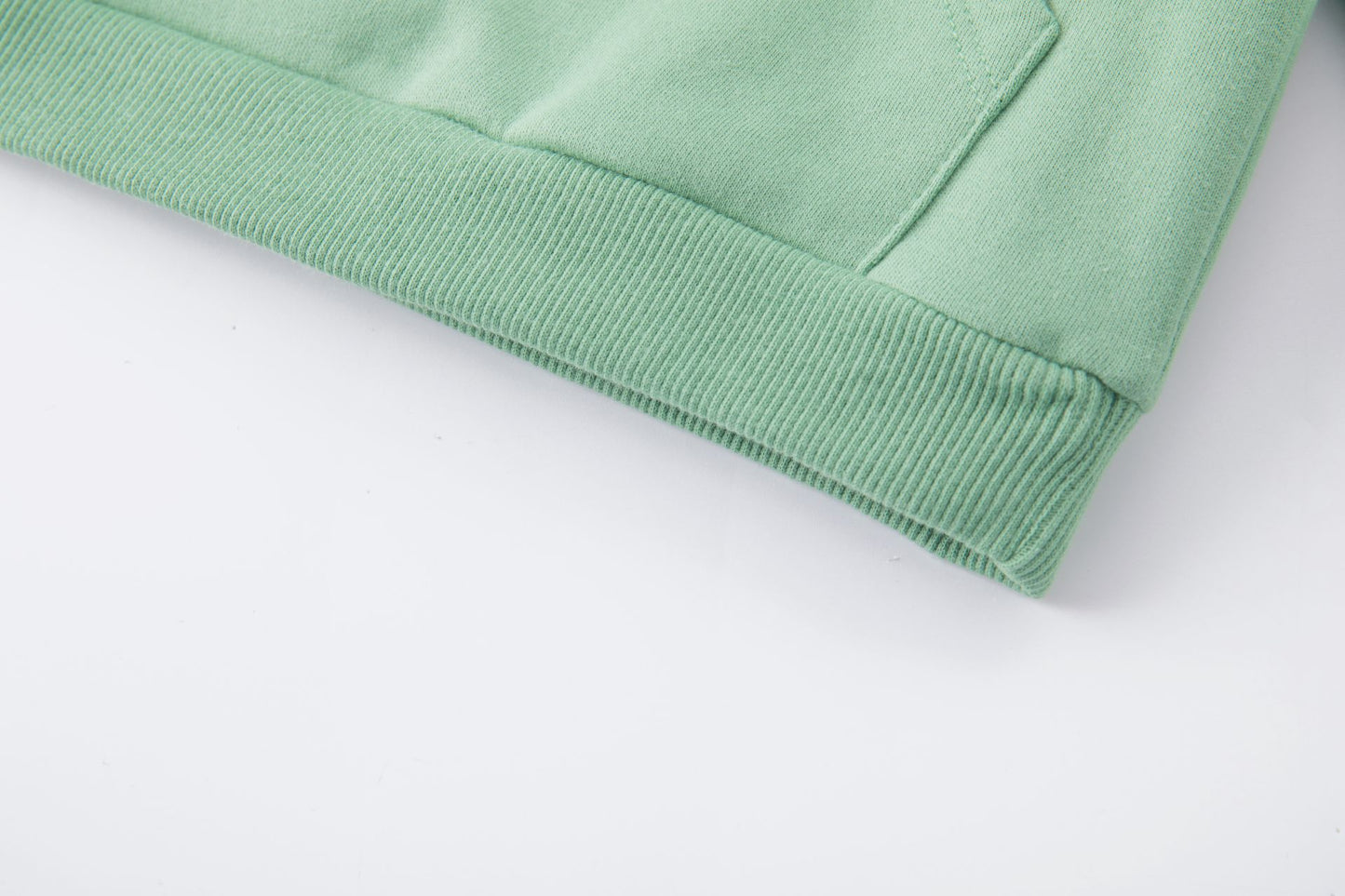 🦖 Sudadera bebé niño perchada con capucha Dino | Verde Claro 6-24M- BBI65000