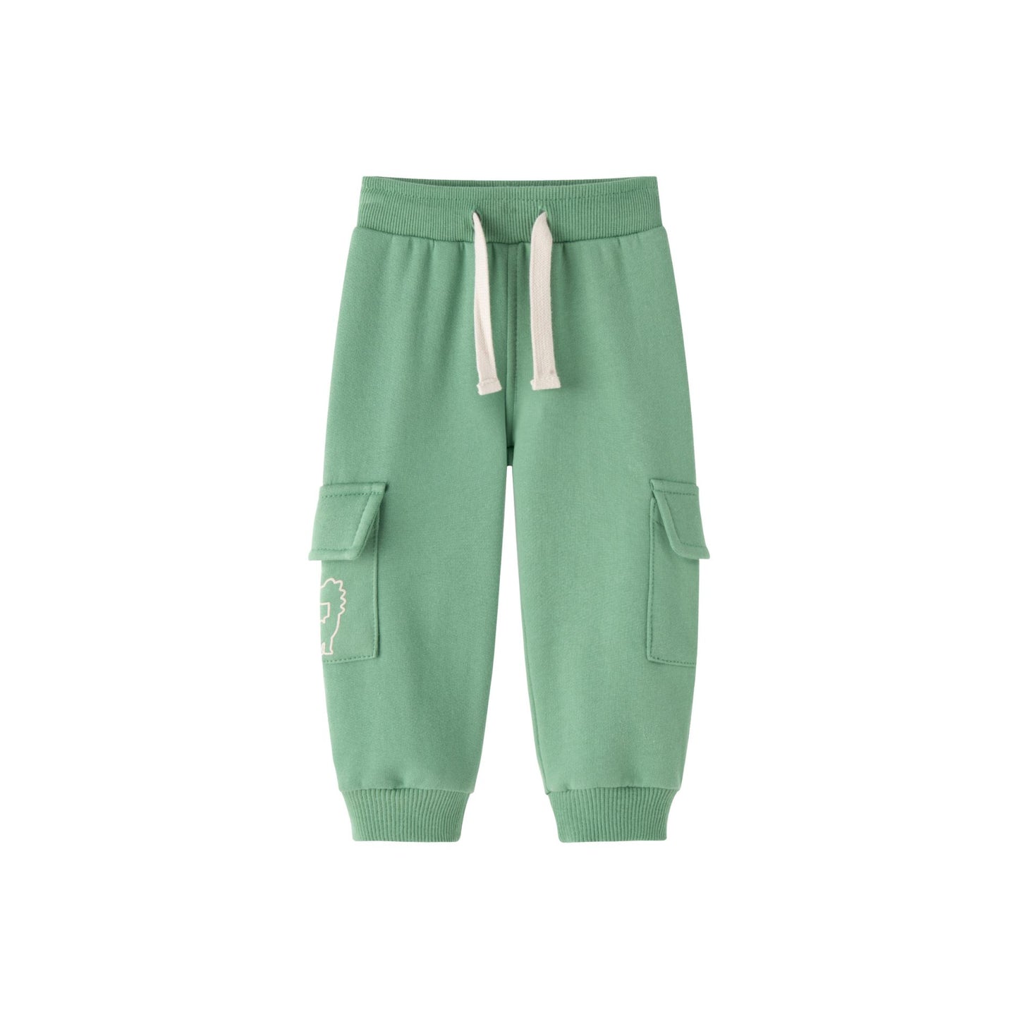 👶👖 Pantalón deportivo afelpado bebé niño | Verde claro 6-24M -BBI65009