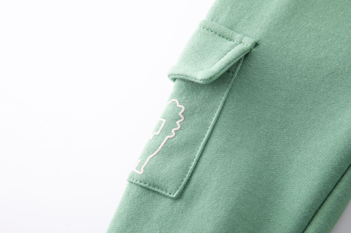 👶👖 Pantalón deportivo afelpado bebé niño | Verde claro 6-24M -BBI65009