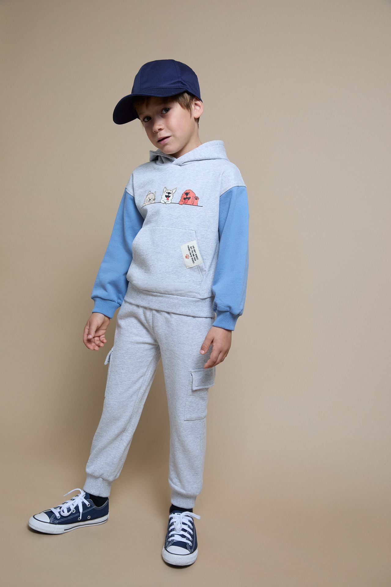 Conjunto Sudadera con Capucha y Pantalón Largo Niño | Animalitos | 2-6 Años
