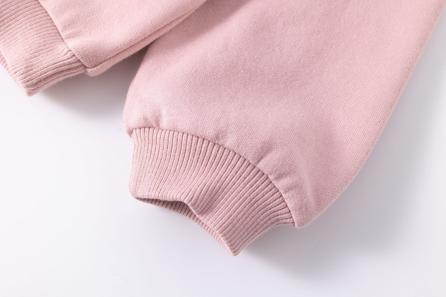 Conjunto niña sudadera y pantalón rosa con dibujo de conejito | 2-6 años