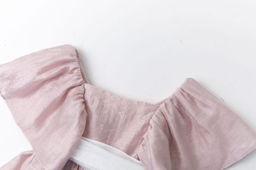 Vestido de Ceremonia Niña Rosa con Lazo