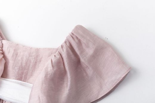 Vestido de Ceremonia Niña Rosa con Lazo