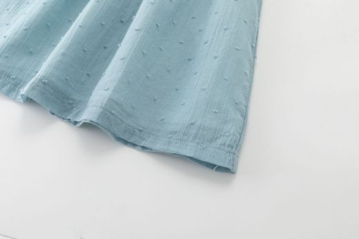 Vestido de Ceremonia Niña Plumeti con Lazo